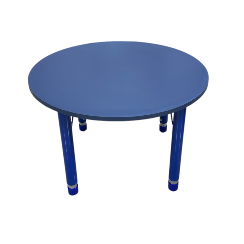 Mesa redonda para kinder con pata ajustable