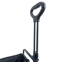 Carro plegable metal con tela negra