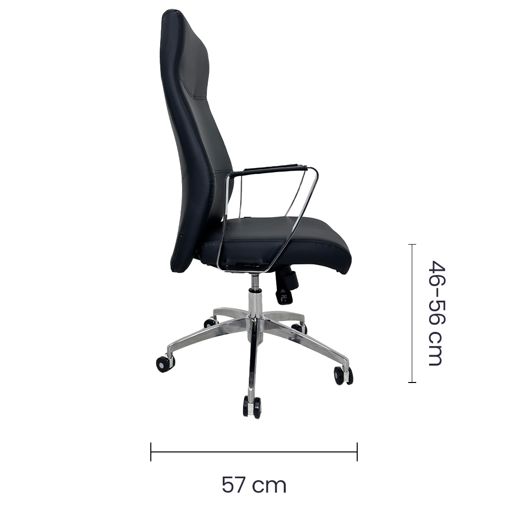 Silla Ejecutiva Vinilo Negro
