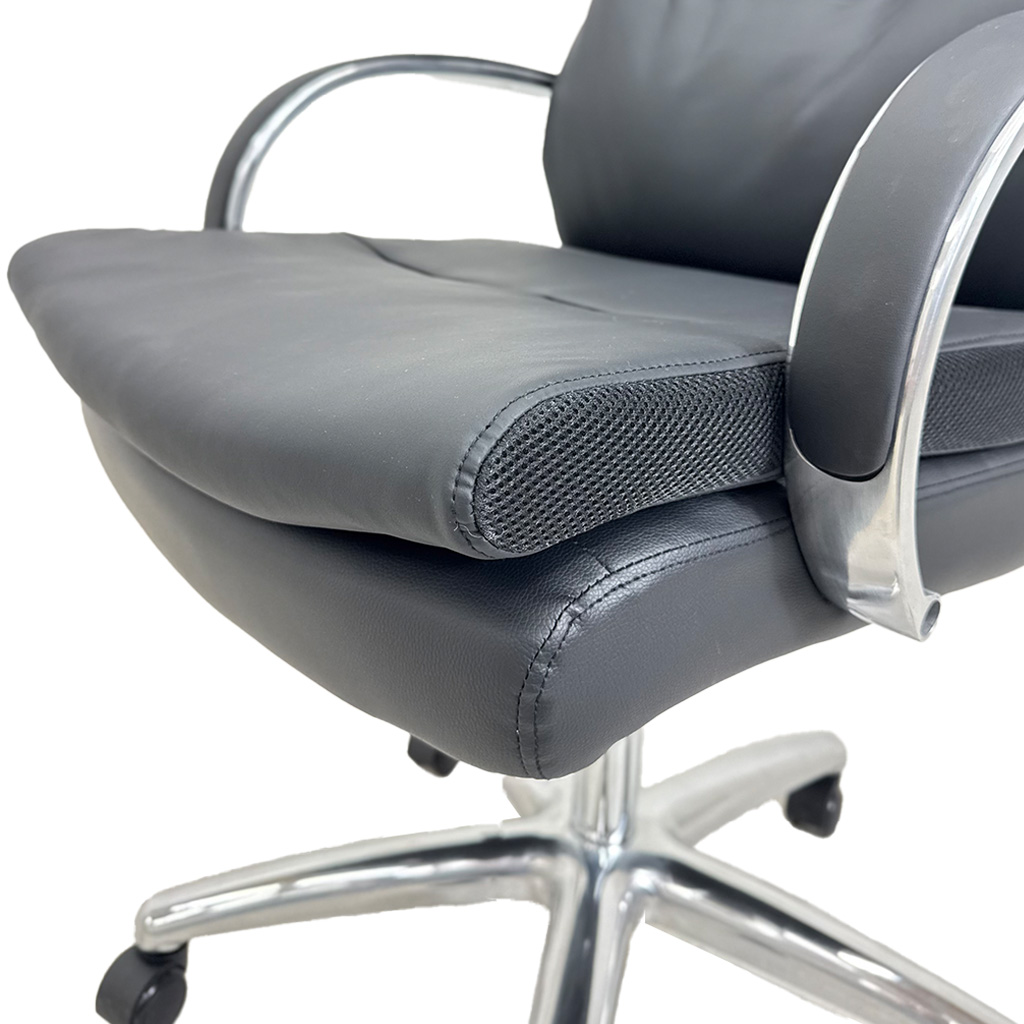 Silla Ejecutiva Vinilo Negro