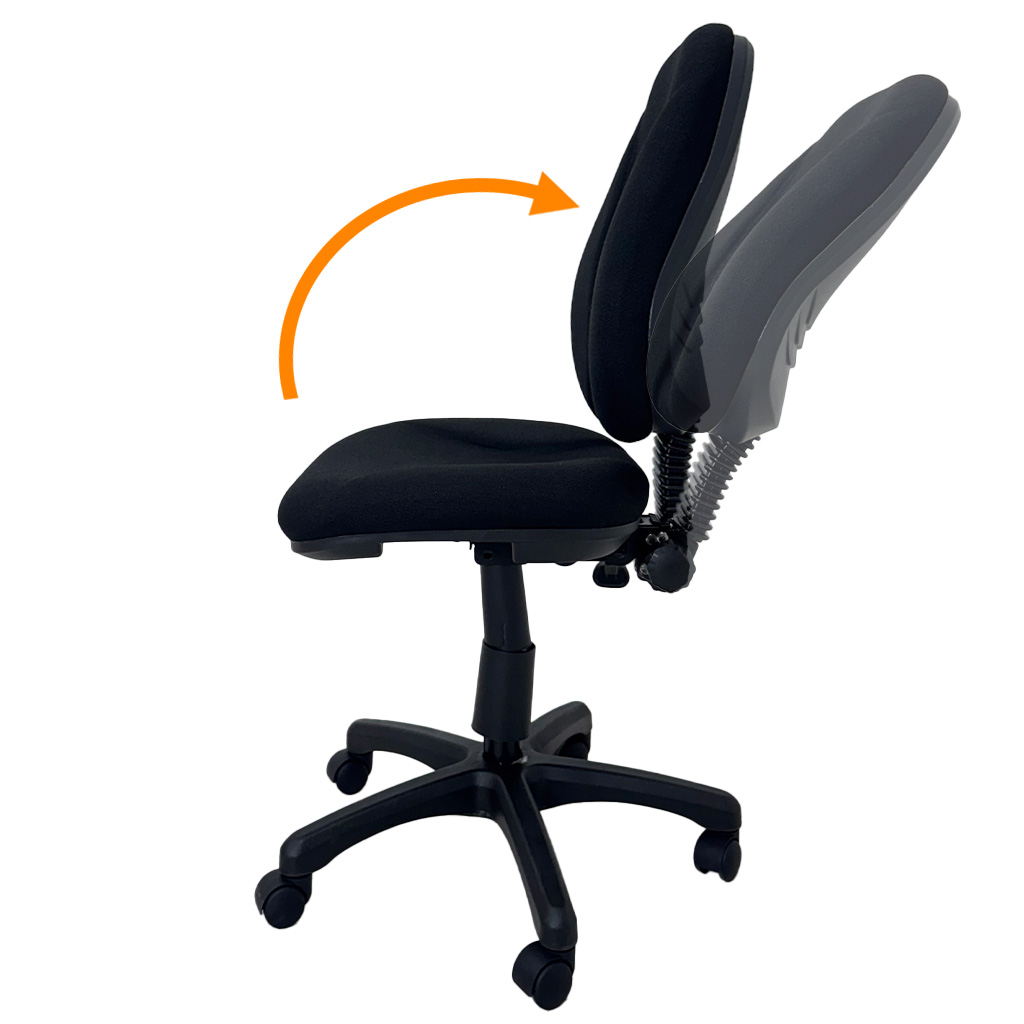 Silla secretarial en tela