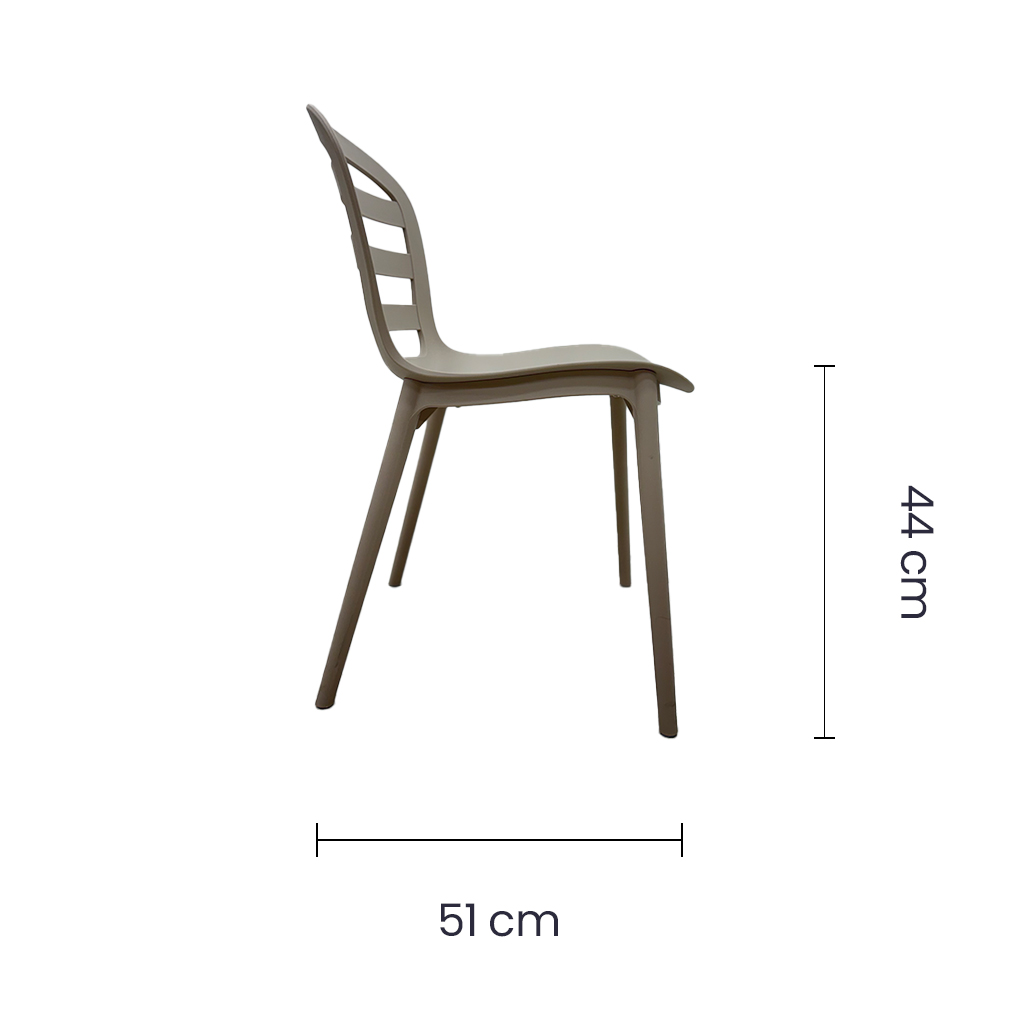 Silla Plástica Taupe
