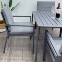 Comedor de aluminio con 4 sillas