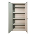 Armario metálico beige de 2 puertas