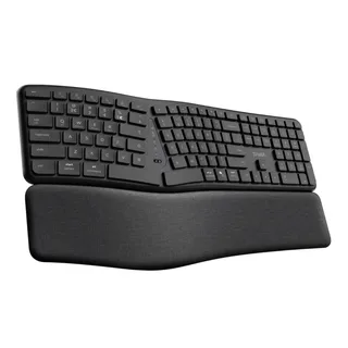 Trust keyra teclado inalambrico multidispositivo ergonomico US - 25459 - 2
