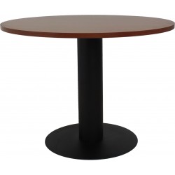 [MR-MR-19] Mesa redonda con base metálica tipo plato