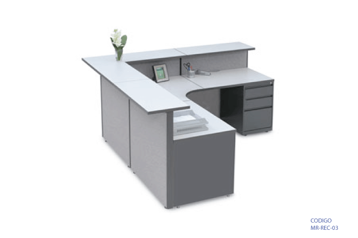 [MR-REC-03] Mueble tipo recepción en forma de L