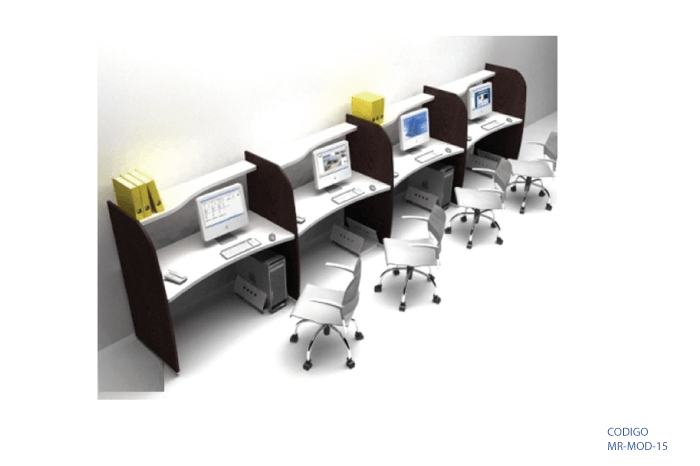 [MR-MOD-15] Estación de trabajo tipo call center para 1 persona marca: MR