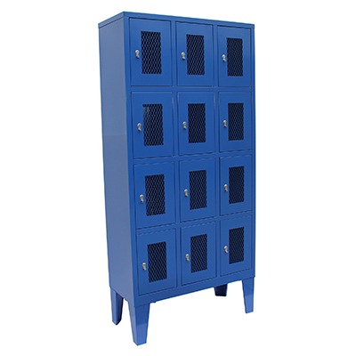 [MR-LK-22] Locker Metálico de 12 puertas color verde o azul