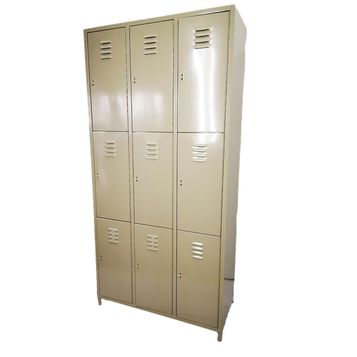 Locker Metálico de 9 Compartimientos con Ventilación