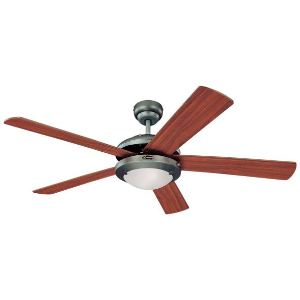 VENTILADOR COMET HIERRO 5 ASP. 52" 2L E27 WESTINGHOUSE