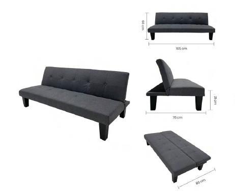 [TK-SF-29] Sofá Cama Color Gris