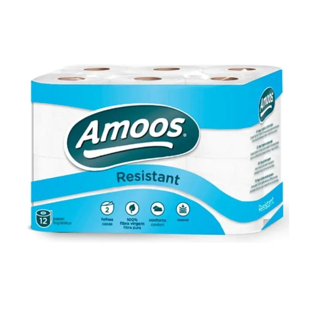 [DTF-AM00028] Amoos papel higienico doble hoja 109h pk bulto 9 paq x 12 rollos c/u 621301