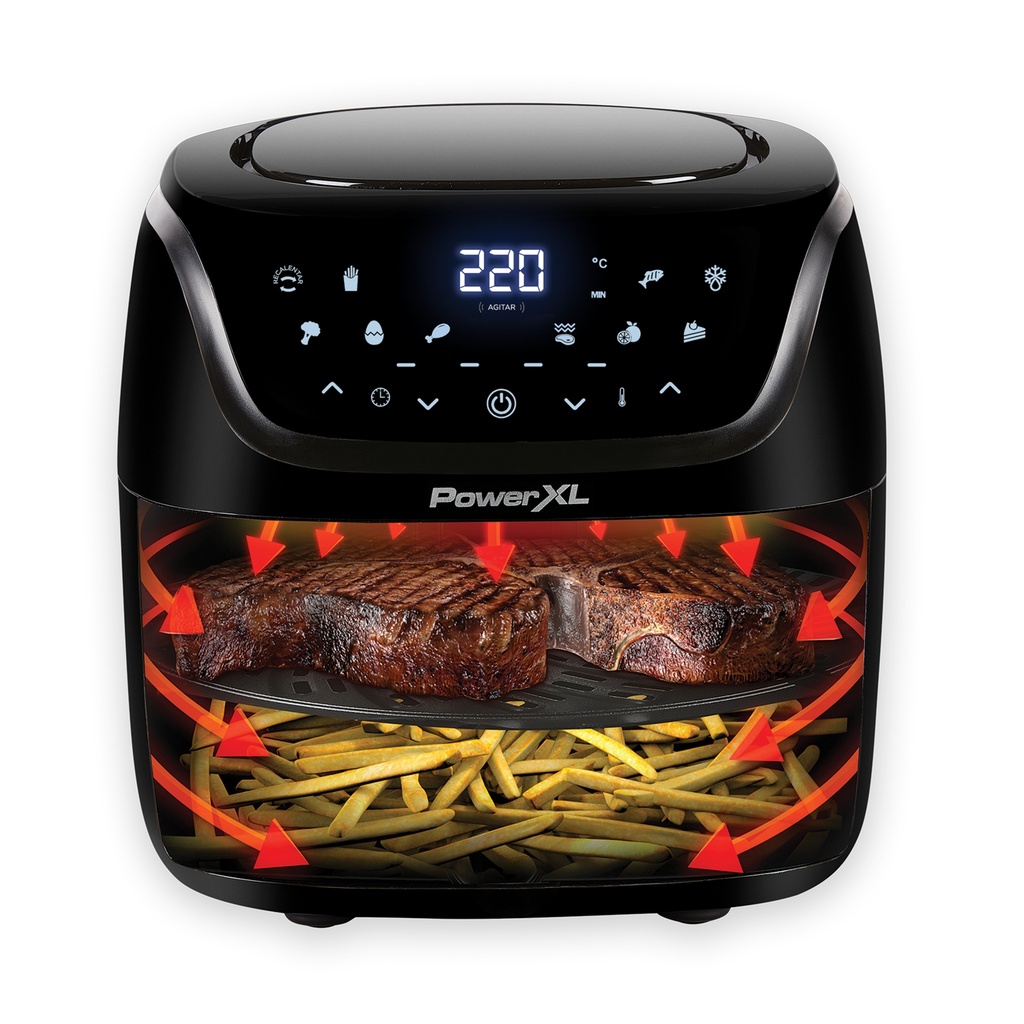 Power XL freidora aire y horno vortex pro digital conexion wi-fi y aplicación 7.5L AF-E8001-WA-LA
