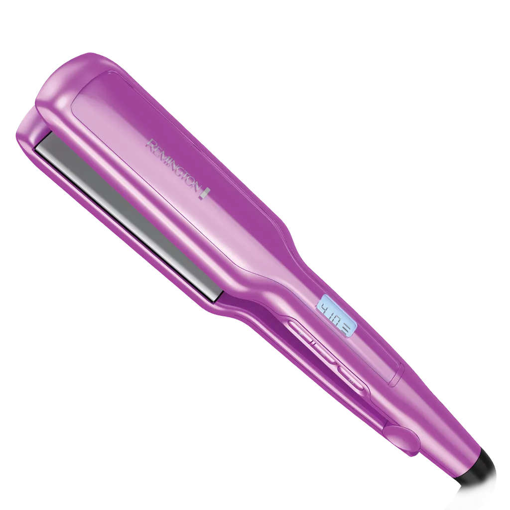 Remington alisadora cabello ceramica y turmalina 2" antiestatica morada S5520 (110) F