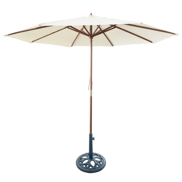 SOMBRILLA 270CM MADERA DIA 35MM BEIGE