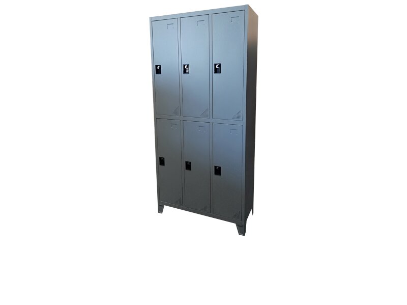 Locker de Metal con 6 compartimentos