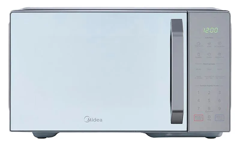 Midea microondas 1.1pc puerta acabado espejo gabinete gris con grill MMDXG11S2MG-CA