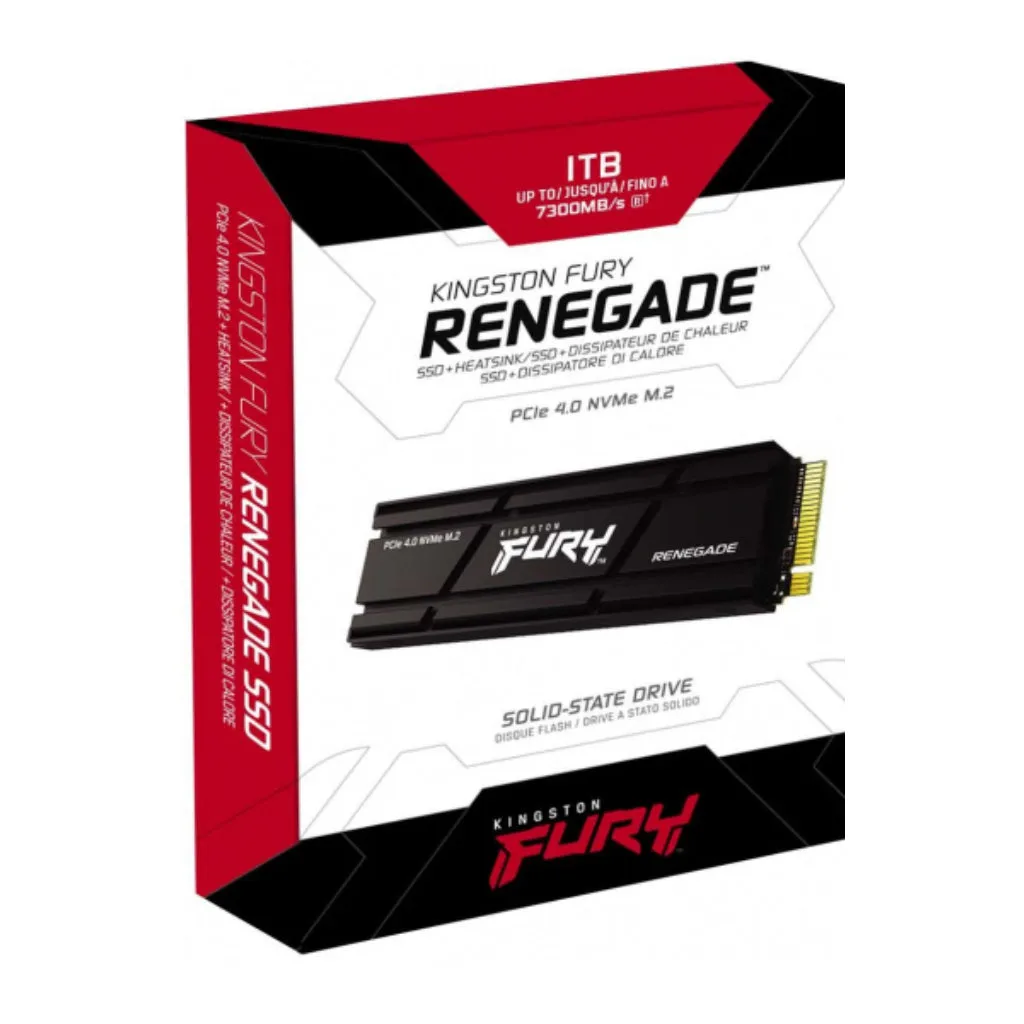 Kingston fury renegade PCIe 4.0 NVMe M.2 SSD - SFYRSK/1000G