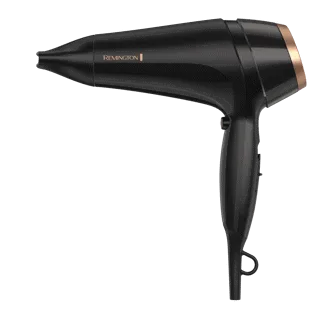 Remington secadora de cabello ceramica aceite almendras radiante 1900w negro D12AA-110F