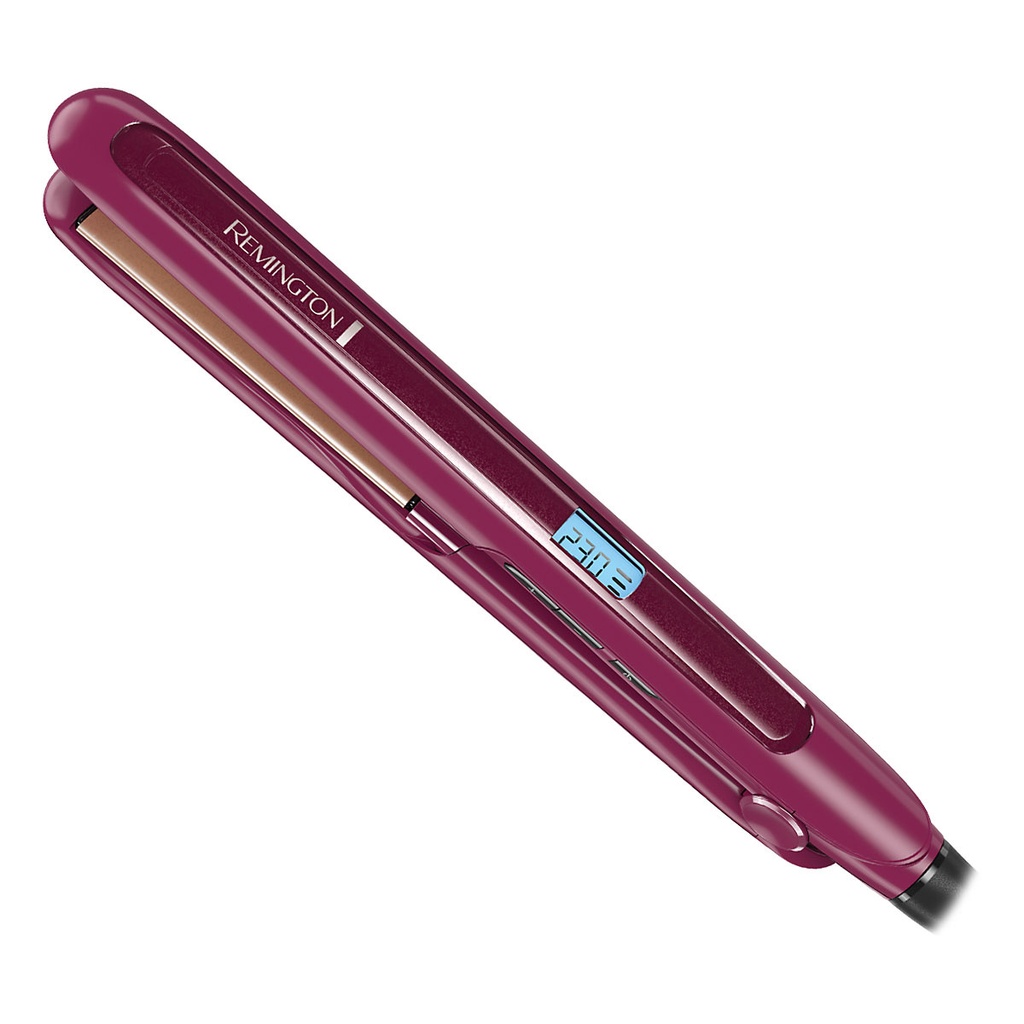 Remington alisadora cabello triple infusion de keratina argan y macadamia 1" morada S7740 (110) F