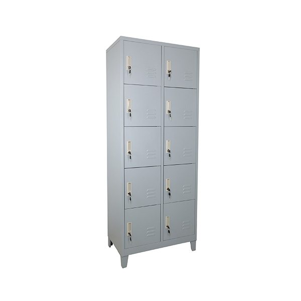 Locker Metálico de 10 Puertas con Llave