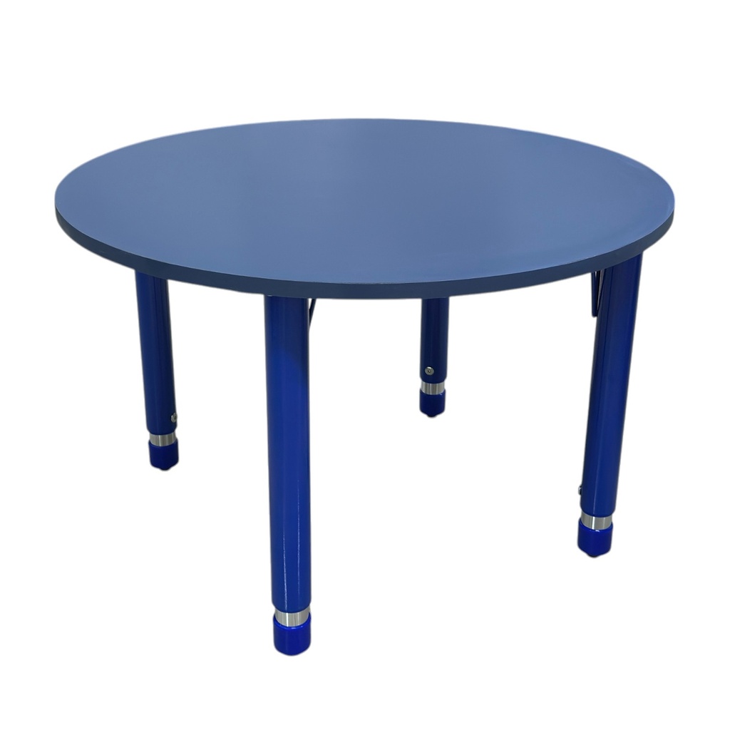 [MR-ESC-51] Mesa para kinder o  infantil redonda con pata ajustable