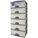Gavetero plastico de 6 gavetas
