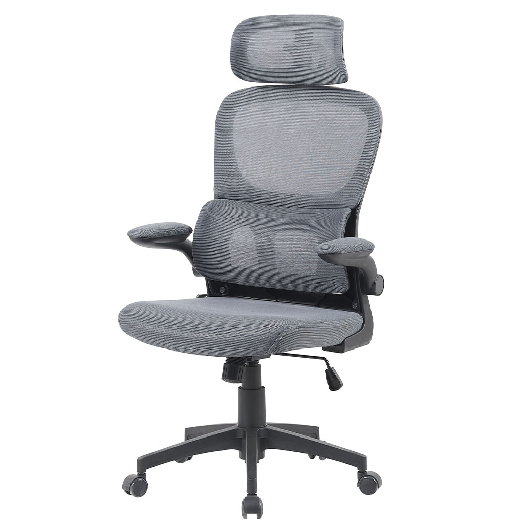 Silla Semi Ejecutiva en Malla Gris