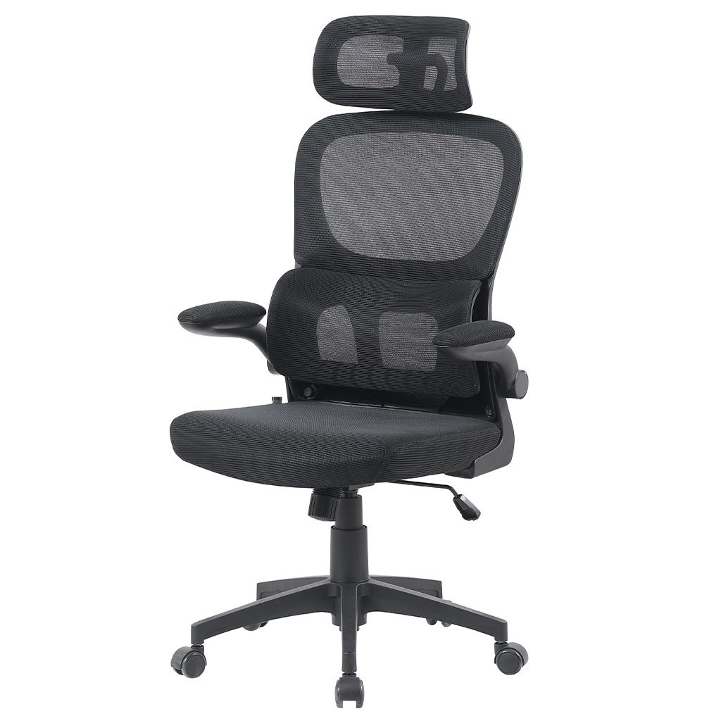 [TK-SI-68] Silla Semi Ejecutiva Malla Negra