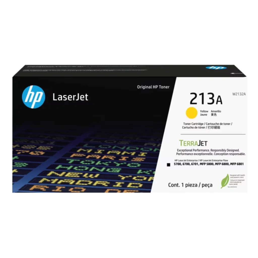 HP toner amarillo 213A W2132A