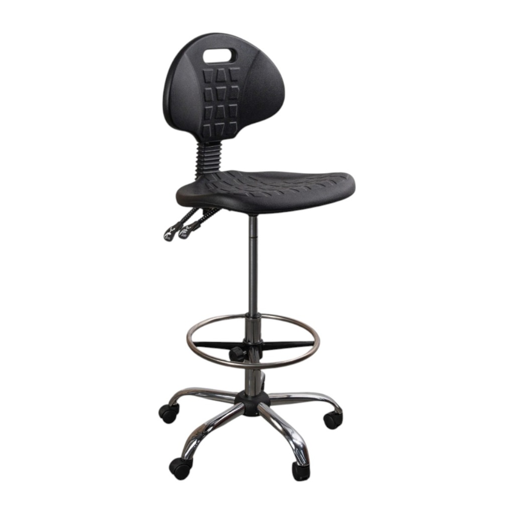 Silla cajero en polipropileno para cuarto limpio