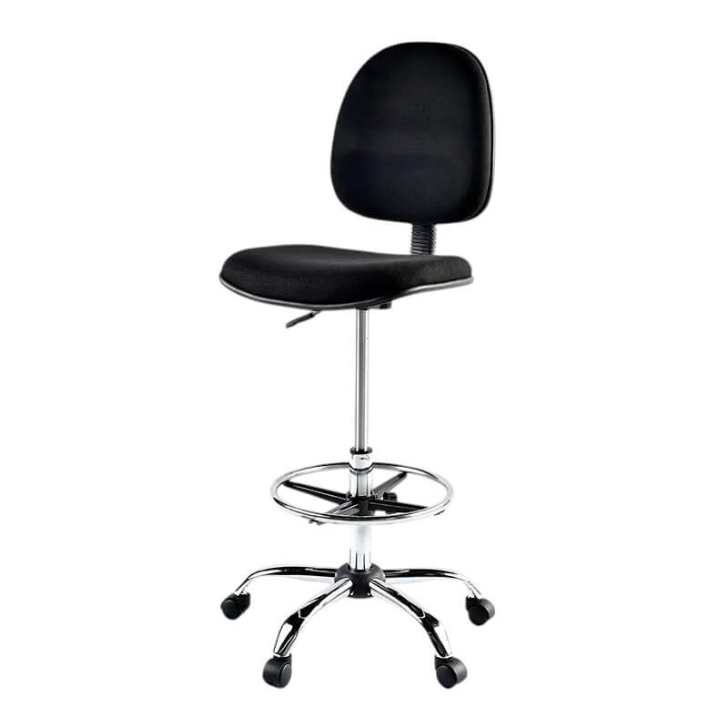 Silla de cajero en damasco negro