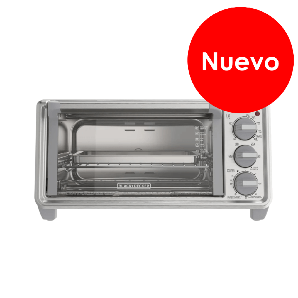 Black + Decker Horno tostador 4 rebanadas conveccion natural - TO4130-1SDLA