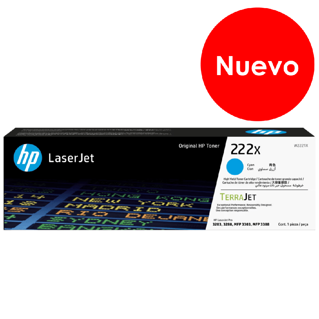 [DTF-HP02329] HP toner cyan 222X W2221X