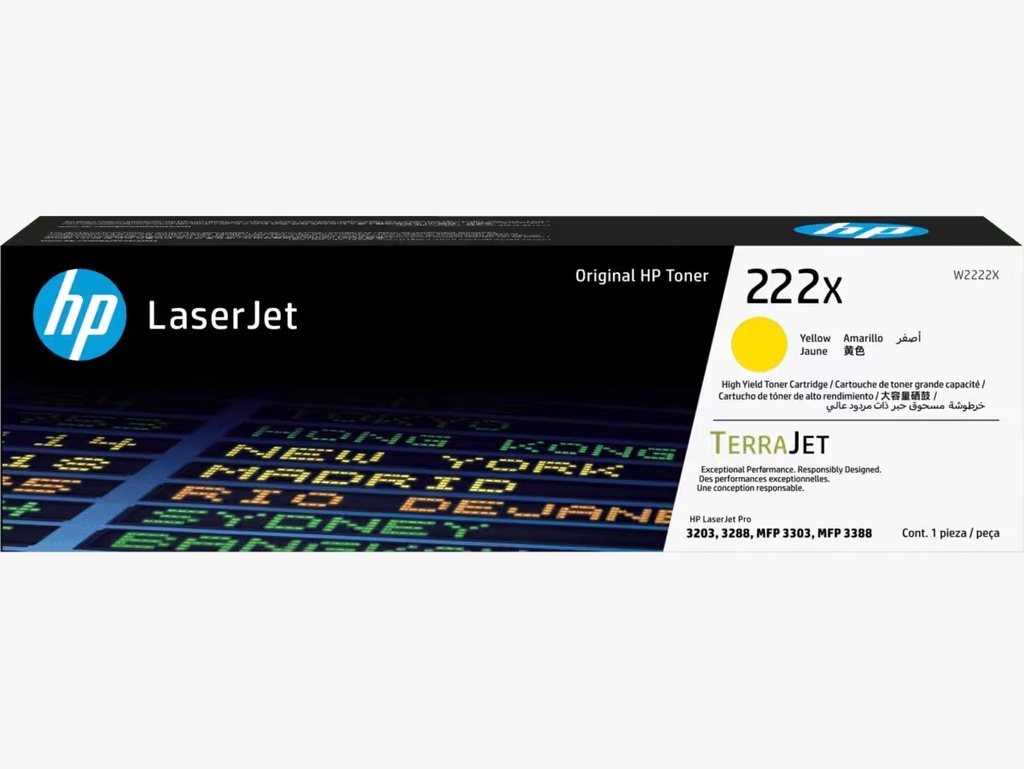 HP toner amarillo 222X W2222X