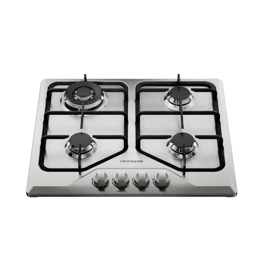 Frigidaire Plantilla De gas empotrable de 24" vidrio 4 quemadores Acero inoxidable FTGY24R0EMS