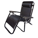 Silla plegable negra