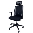 Silla Semi Ejecutiva en malla negra