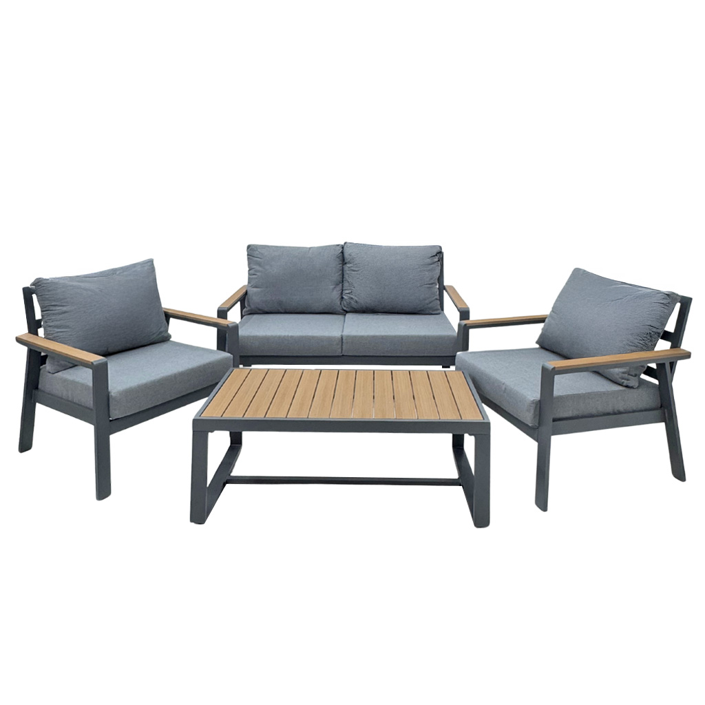 [TK-SF-79] Juego de sala con mesa de aluminio