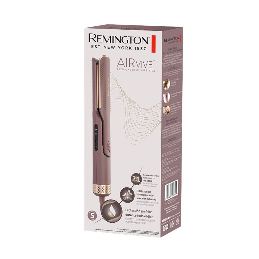 [DTF-BD00502] Remington estilizador y plancha 2 en 1 airvive  - AS8930-110F