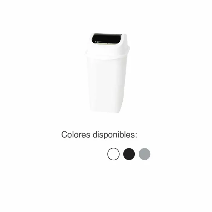 [TK-8037] BASURERO C/TAPA 12,5LTS SURTIDO