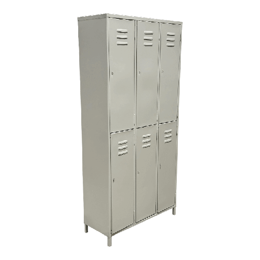 [MC-LK-06] Locker metalico de 6 espacios