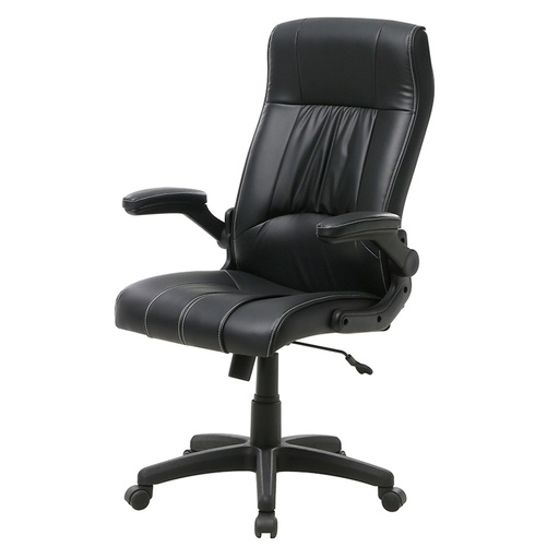 [TK-SI-69] Silla Ejecutiva Vinilo Negro